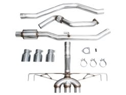 AWE Tuning 2023 Honda Civic Type R FL5 Track Edition Exhaust w/ Triple Chrome Silver Tips - Image 26