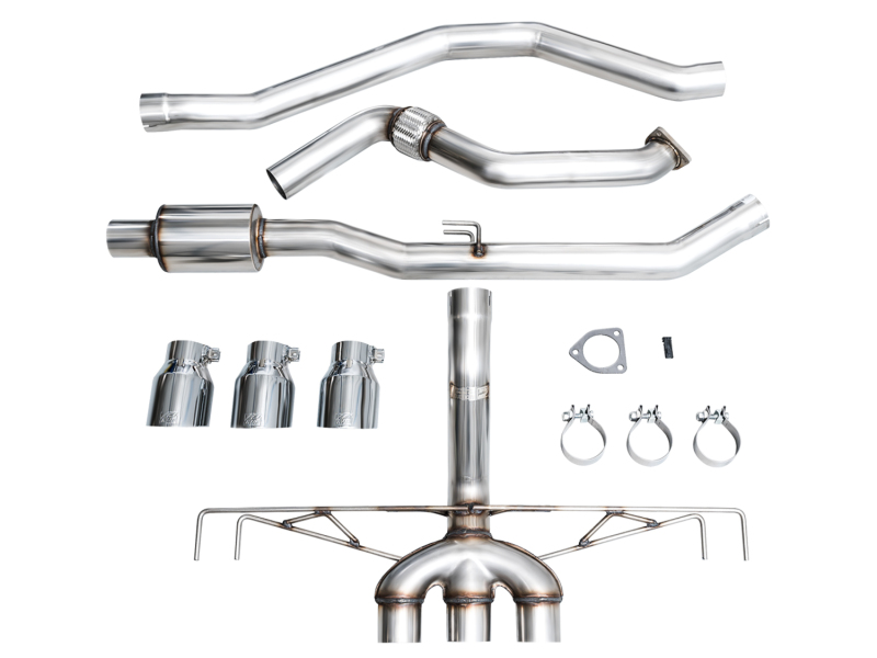 AWE Tuning 2023 Honda Civic Type R FL5 Track Edition Exhaust w/ Triple Chrome Silver Tips - Image 26