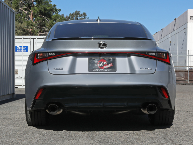 aFe Lexus IS350 14-22 V6-3.5L Takeda Axle-Back Exhaust System- Polished Tip - Image 6