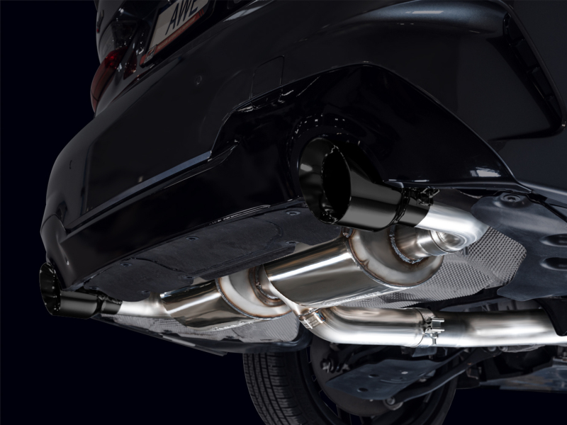 AWE 19-23 BMW 330i / 21-23 BMW 430i Base G2X Touring Axle Back Exhaust - Diamond Black - Image 4