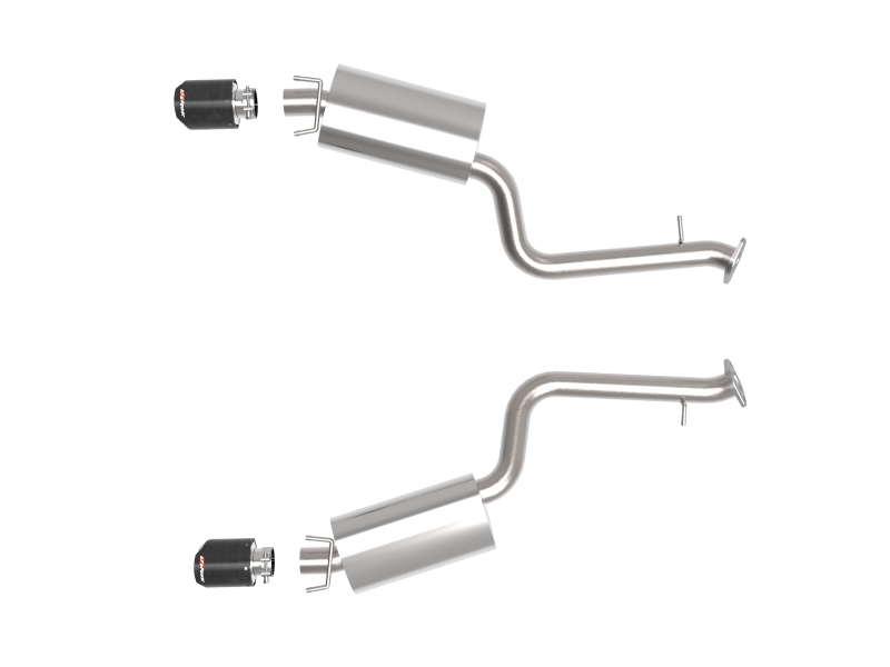 aFe Lexus IS350 14-22 V6-3.5L Takeda Axle-Back Exhaust System- Carbon Fiber Tip - Image 3