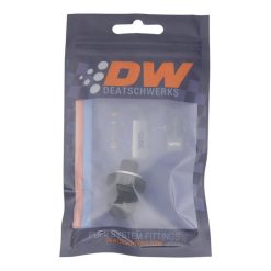 Alternative view of DeatschWerks 8AN Male Flare to M12 X 1.5 Male Metric Adapter (Incl Washer) - Anodized Matte Black