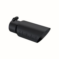 MBRP Universal Tip 4in OD 3in Inlet 10in Length Dual Wall Angled End Black - Image 4