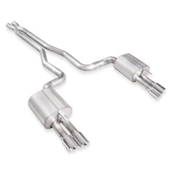 Alternative view of Stainless Works 2014-16 Chevy SS Exhaust 3in X-Pipe Chambered Mufflers Polished Tips