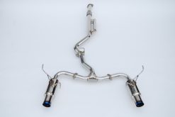 Alternative view of Invidia 2022+ Subaru WRX N1 Twin Outlet Single Layer Tip Cat-Back Exhaust