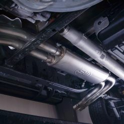 Stainless Works 2015-18 F-150 Exhaust X-Pipe Resonator Muffler Exits In Front Of Passenger Rear Tire - Image 4