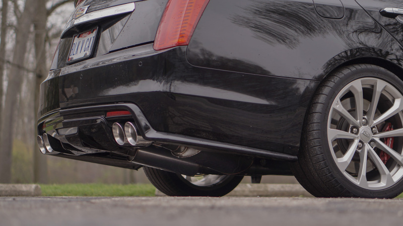 Stainless Works 2016-18 Cadillac CTS-V Sedan Axleback System Dual-Mode Turbo Mufflers 4in Tips - Image 7