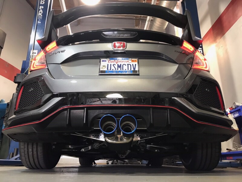 Injen 17-19 Honda Civic Type-R 3in SS Cat-Back Exhaust w/ Dual Burnt Titanium Tips - Image 18