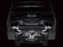 AWE 2024 Ford Mustang Dark Horse S650 RWD SwitchPath Catback Exhaust w/ Quad Diamond Black Tips - Image 14
