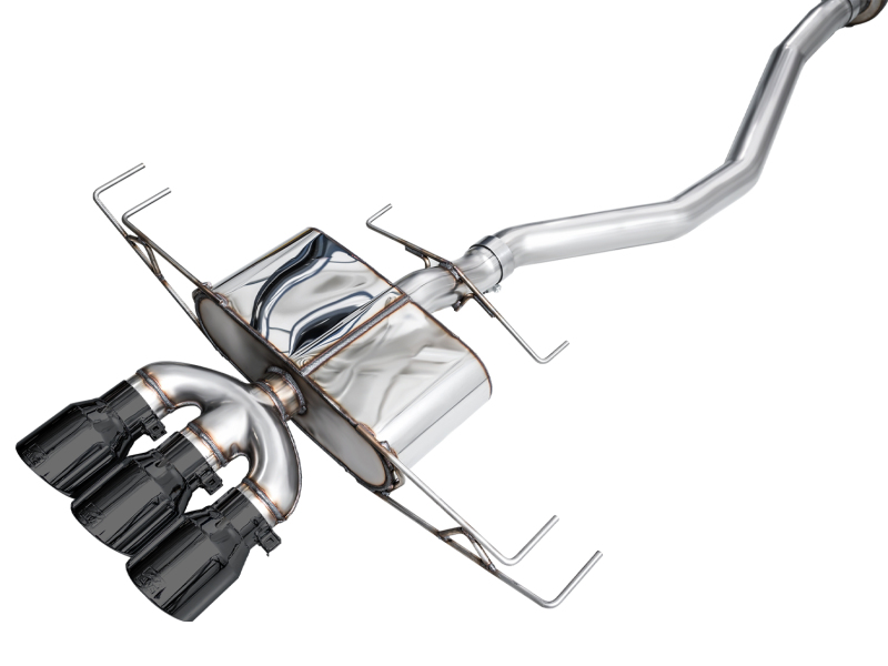 AWE Tuning 2024 Acura Integra Type S DE5 FWD Touring Edition Exhaust w/ Triple Diamond Black Tips - Image 12