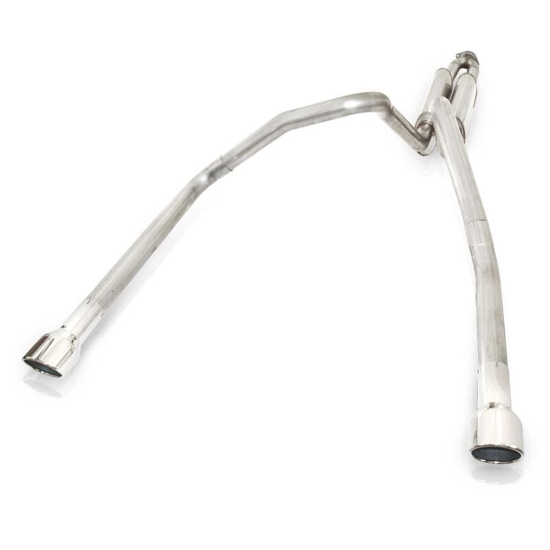 Stainless Works 2006-09 Trailblazer SS 6.0L 2-1/2in S-Tube Exhaust X-Pipe Center Bumper Exit - Image 2