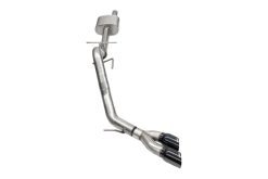 Corsa 2024-2025 Ford Ranger 3in Cat-Back Exhaust 4in Black PVD Pro-Series Slash Cut Twin Tip