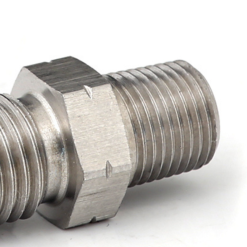 GFB 1/8in BSPT Male to -4AN Male Flare (Stainless Steel) - Image 5