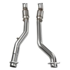 Alternative view of Kooks 12-22 Jeep Trackhawk 6.2L /Dodge Durango 6.4L 3in H.O. GREEN Catted OEM Connection Pipes