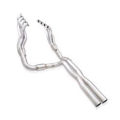 Alternative view of Stainless Works 15-19 Chevrolet Tahoe 6.2L Headers 1-7/8in Primaries High-Flow Cats 3in Leads X-Pipe