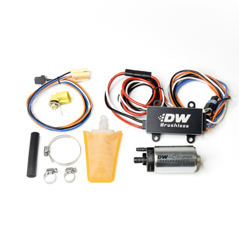 DeatschWerks 94-98 Nissan 240SX 440lph In-Tank Brushless Fuel Pump w/9-0913 Instl kit/C102 Contrllr - Image 2