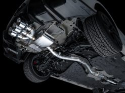 Alternative view of AWE Tuning 2024 Acura Integra Type S DE5 FWD Touring Edition Exhaust w/ Triple Chrome Silver Tips