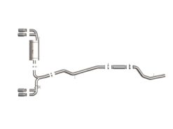 Alternative view of aFe 19-24 BMW Z4 M40i (G29) L6-3.0L (t) B58 MACH Force-Xp 3in to 2-1/2in SS CB Exhaust - Polished