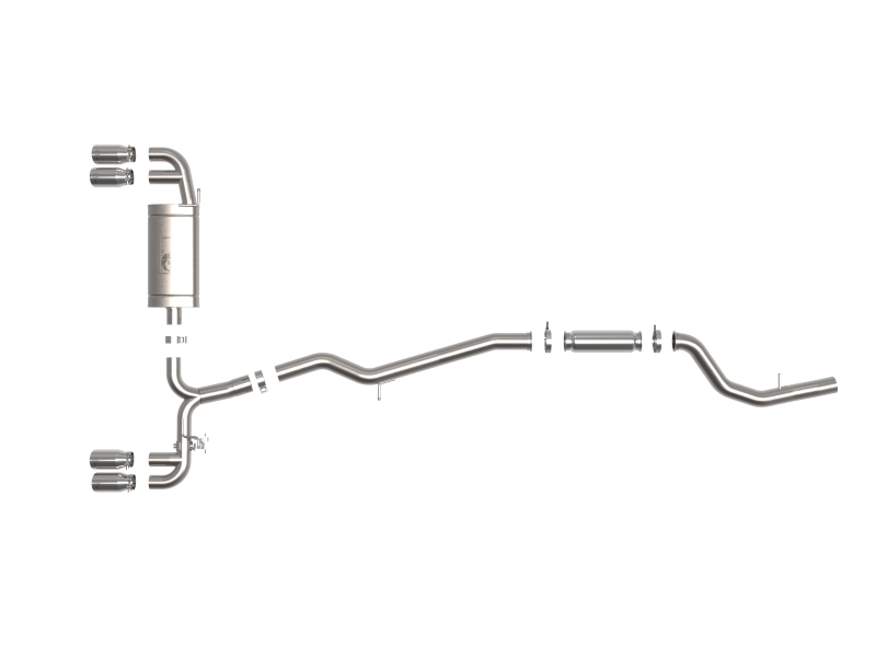 aFe 19-24 BMW Z4 M40i (G29) L6-3.0L (t) B58 MACH Force-Xp 3in to 2-1/2in SS CB Exhaust - Polished - Image 2