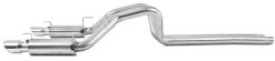 MBRP 05-09 Ford Shelby GT500 / GT Dual Split Rear Race Version, T409 4in Tips Exhaust System - Image 3