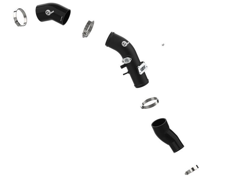 aFe 19-22 Hyundai Veloster N L4 2.0L (t) BladeRunner 2-3/4in Aluminum Cold Charge Pipe - Black - Image 2