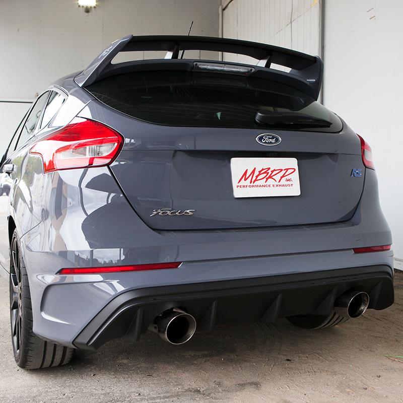 MBRP 2016+ Ford Focus RS 3in Dual Outlet Cat-Back Exhaust T409 SS - Image 4