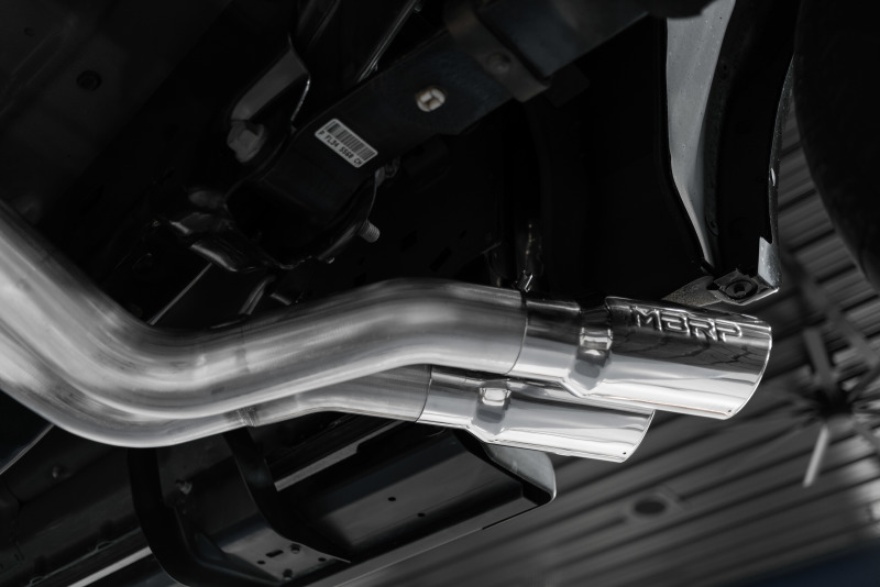 MBRP 15-20 Ford F150 T304 Pre-Axle 4in OD Tips Dual Outlet 3in Cat Back Exhaust - Image 7