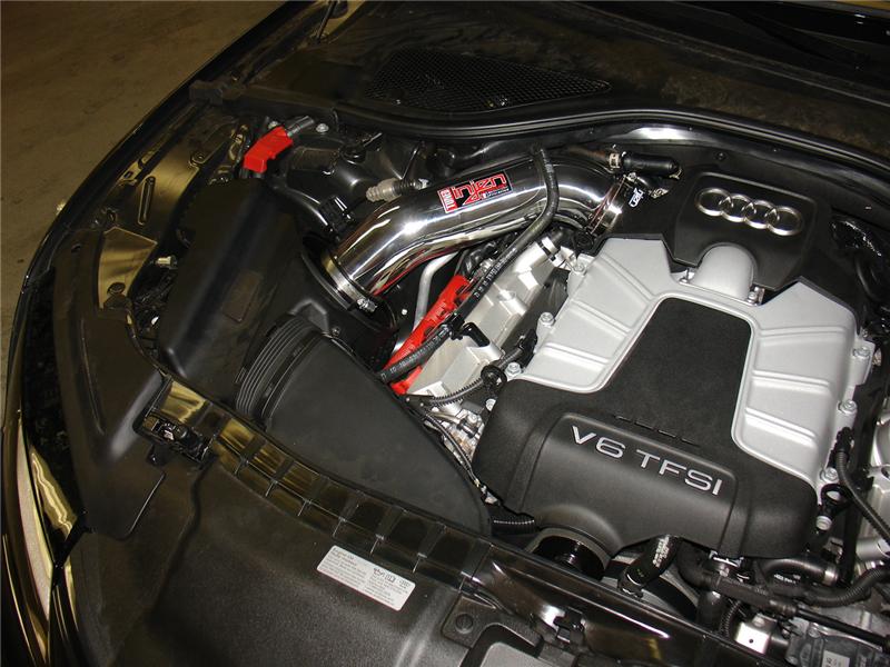 Injen 12-18 Audi A7 3.0L Supercharged Polished Short Ram Intake w/ MRI Tech & Air Horn - Image 2