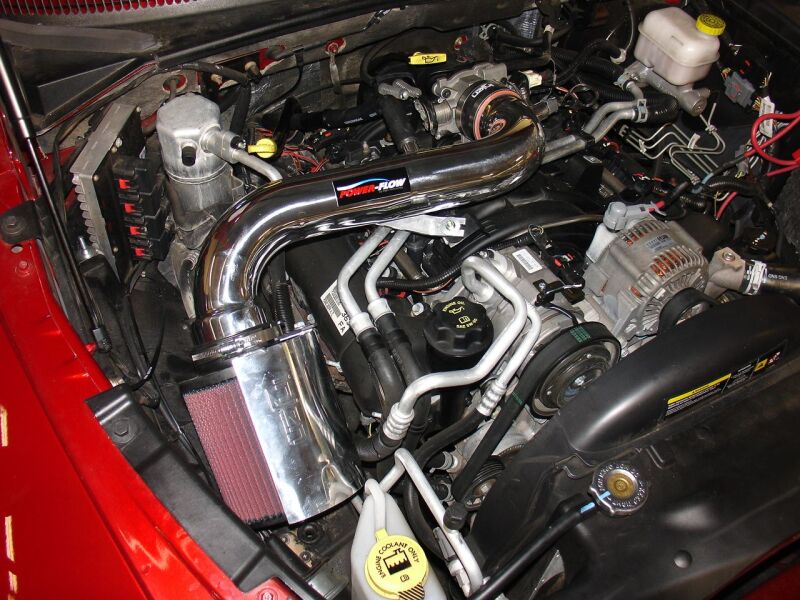 Injen 05-06 Dakota / 06-07 Raider 4.7L V8 Power-Flow (incl. Diamond plate heat shield) Polished Powe - Image 3