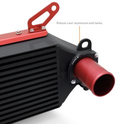 Mishimoto 2023+ Toyota GR Corolla Intercooler & Pipe Kit - Black Cooler - Red Pipes - Image 3