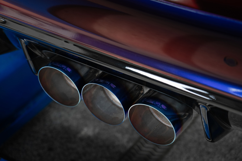 MBRP 23-24 Honda Civic Type R 2.0L T304 SS 3in Cat-Back Exhaust Triple Center Outlet w/ Burnt Tips - Image 4