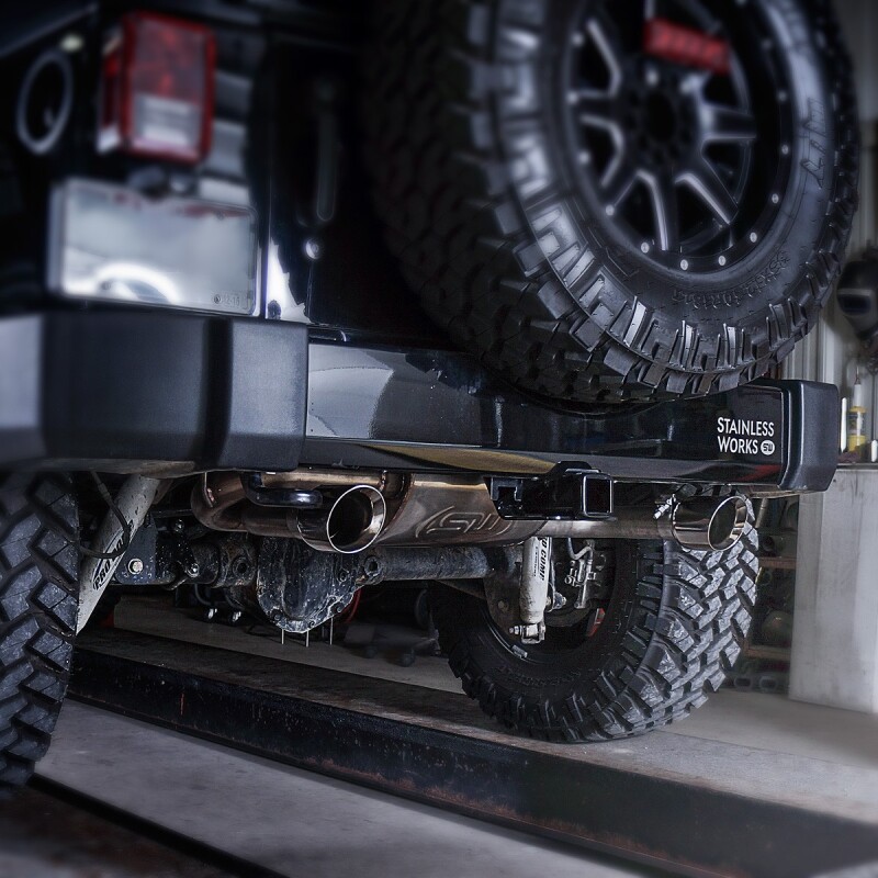 Stainless Works 2007-17 Jeep Wrangler Axleback Exhaust - Image 9