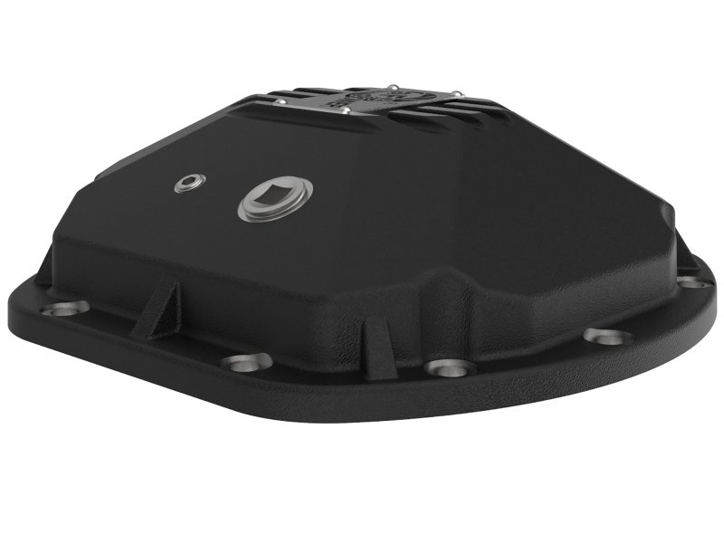 aFe 97-18 Jeep Wrangler TJ/JK Dana 30 Street Series Diff Cover w/ Machined Fins & Gear Oil - Black - Image 4
