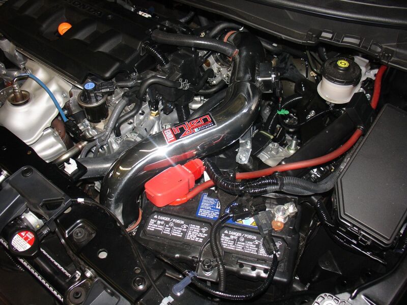 Injen 12-13 Honda Civic Polished Tuned Air Intake w/ MR Tech/Web Nano-Fiber Dry Filter - Image 4