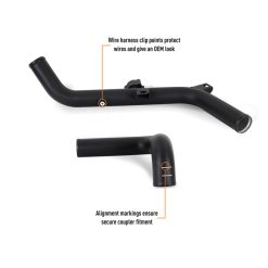 Mishimoto 2021+ Ford Bronco 2.7L High-Mount Intercooler Pipe Upgrade Kit - Wrinkle Black - Image 7