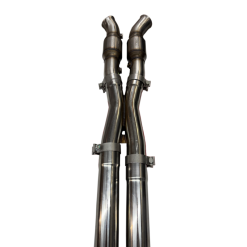 Alternative view of Kooks 97-04 Chevy Corvette 3in. x 2-1/2in. SS Catted X-Pipe