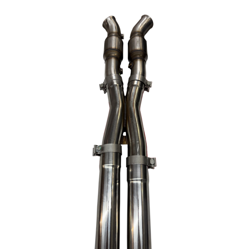 Kooks 97-04 Chevy Corvette 3in. x 2-1/2in. SS Catted X-Pipe - Image 2