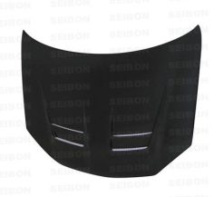 Seibon 06-08 VW GTi Shaved DV Style Carbon Fiber Hood - Image 3