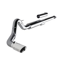 Alternative view of MBRP 2015 Ford F-150 2.7L / 3.5L EcoBoost 4in Cat Back Single Side T304 Exhaust System