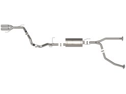 Alternative view of aFe 23-24 Toyota Sequoia V6 3.4L Vulcan Series 2-1/2in to 3in 304 SS Cat-Back Exhaust w/Polished Tip