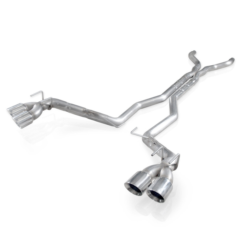 Stainless Works 2012-15 Camaro ZL1 6.2L 3in Catback Dual Chambered Exhaust X-Pipe Quad Tips - Image 2