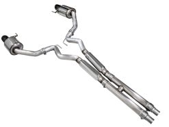 AWE 2024 Ford Mustang GT Fastback S650 RWD Touring Catback Exhaust w/ Dual Diamond Black Tips - Image 9