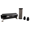 DeatschWerks Stainless Steel 8AN 5 Micron Universal Inline Fuel Filter Housing Kit (160mm)