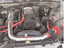 Injen 89-90 Nissan 240SX L4 2.4L Black IS Short Ram Cold Air Intake - Image 4