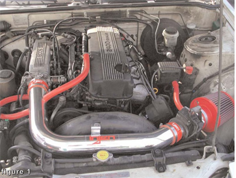 Injen 89-90 Nissan 240SX L4 2.4L Black IS Short Ram Cold Air Intake - Image 4