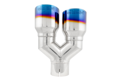 MBRP Burnt End Tip 2.5 ID, Dual 3.5 OD Out, 9.5 length, Single wall 304 Stainless Steel - Image 3