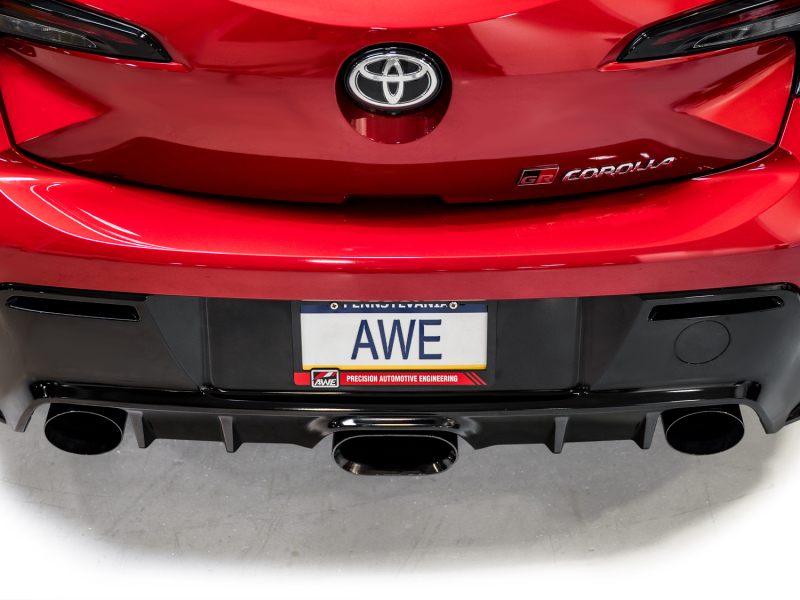 AWE Tuning 2023+ Toyota GR Corolla Track Edition Exhaust - Diamond Black Tips - Image 11