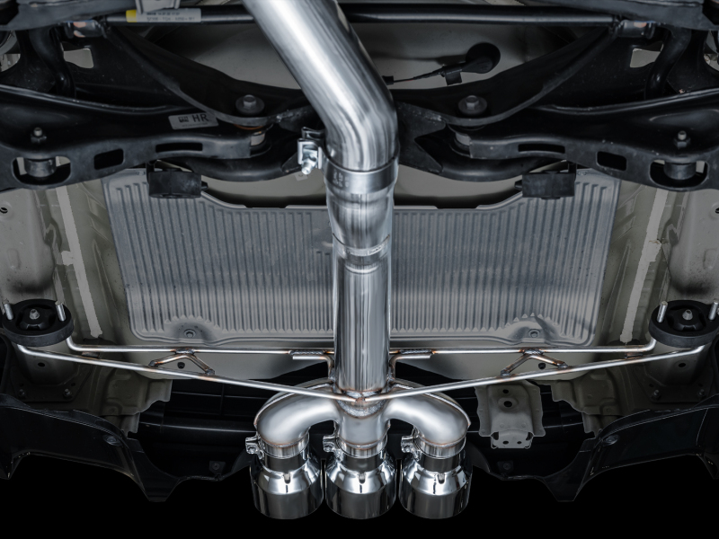 AWE Tuning 2024 Acura Integra Type S DE5 FWD Track Edition Exhaust w/ Triple Chrome Silver Tips - Image 3