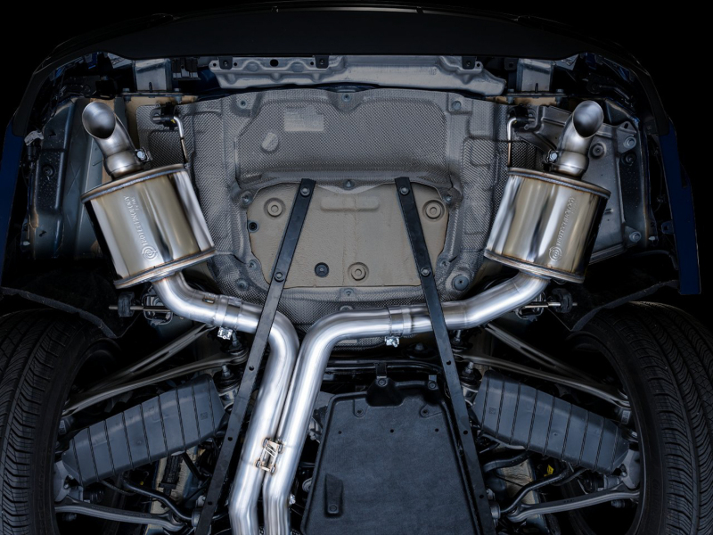 AWE Audi 2019-2023 C8 A6/A7 3.0T Touring Edition Cat-back Exhaust- Turn Downs - Image 2