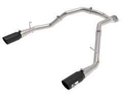 Alternative view of aFe Large Bore-HD 3 IN 409 Stainless Steel DPF-Back Exhaust System w/Black Tip RAM 1500 20-21 V6-3.0